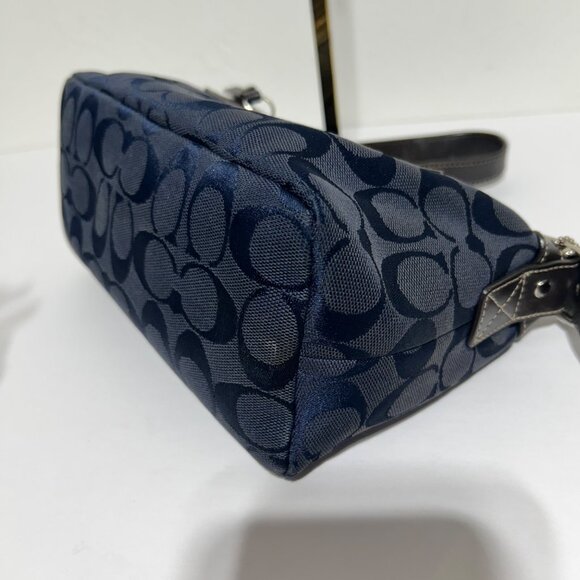 Coach Navy Womens Signature Shoulder Mini Bag - Picture 10 of 14
